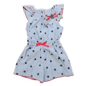 4th of july romper/ stars
